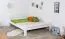 Einzelbett/ Gästebett "Easy Premium Line" K5, 160 x 200 cm Buche Vollholz massiv weiß lackiert