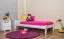 Kinderbett / Jugendbett Kiefer Vollholz massiv weiß lackiert A8, inkl. Lattenrost - Abmessungen: 80 x 200 cm