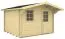 Gartenhaus Klomnock inkl. Fußboden - 40 mm Blockbohlenhaus, Grundfläche: 9,9 m², Satteldach