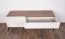 TV-Unterschrank Asau 04, Farbe: Kaschmir / Eiche dunkel - Abmessungen: 56 x 148 x 47 cm (H x B x T)