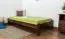 Kinderbett 90 x 200 cm | Massivholz: Kiefer | Nuss Lackiert | inkl. Rollrost Abbildung