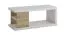 Couchtisch Ruma 10, Farbe: Sonoma Eiche / Weiß - Abmessungen: 41 x 100 x 60 cm (H x B x T)