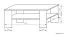Couchtisch Kikori 03, Farbe: Sonoma Eiche - Abmessungen: 120 x 60 x 50 cm (B x T x H)