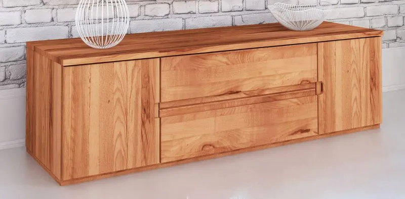 TV-Unterschrank Kapiti 15 Kernbuche massiv geölt - Abmessungen: 44 x 148 x 45 cm (H x B x T)