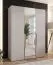 Drehtürenschrank / Kleiderschrank | Farbe: Kaschmir | 1 Spiegeltür | Griffe: Kaschmir | 2 Fächer | Soft-Close | 2 Kleiderstangen | Maße: 150 x 52 x 202 cm | ABS