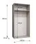Kleiderschrank | 1 Fach | Farbe: Kaschmir | 1 Kleiderstange | Soft-Close-Funktion | 1 Meter breit | Griffe: Kaschmir | ABS-Kanten | Maße: 100 x 52 x 202 cm