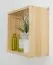 Hängeregal / Wandregal Kiefer massiv Vollholz natur Junco 291A - 40 x 40 x 20 cm (H x B x T)