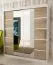 180 cm breiter Kleiderschrank mit 2 Türen | 10 Fächer | Farbe: Sonoma Eiche / Weiß Abbildung