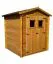 Gerätehaus, Gartenschuppen, Gartenhaus - 2 x 2 Meter - aus Holz / Blockbohlen - inkl. Dachpappe Abbildung