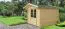 Gartenhaus L6 - 34 mm Blockbohlenhaus, Grundfläche: 7,39 m², Satteldach