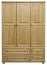 Kleiderschrank Kiefer natur 120