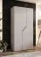 Kleiderschrank / Drehtürenschrank | Farbe: Kaschmir | 1 Meter breit | 1 Fach | 1 Kleiderstange | Griffe: Kaschmir | Maße: 100 x 52 x 202 cm | Soft-Close-Funktion | ABS