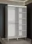 Kleiderschrank mit eleganten Design Jotunheimen 279, Farbe: Weiß - Abmessungen: 208 x 120,5 x 62 cm (H x B x T)
