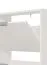 Schuhschrank Veliko 03, Farbe: Weiß, drei Kipptüren, Griffe: Grau, Maße: 119 x 58 x 18 cm, drei Fächer, schlichtes Design, ABS-Kantenschutz