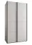 Kleiderschrank / Schiebetürenschrank | 6 Fächer | 245,5 x 140 x 65 cm | 6 Einlegeböden | 2 Kleiderstangen | 2 Schiebetüren | Farbe: Weiß | Soft-Close