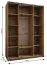 Kleiderschrank / Schiebetürenschrank | 10 Einlegeböden | 245,5 x 170 x 64 cm | 11 Fächer | 2 Kleiderstangen | 2 Schiebetüren | Farbe: Kaschmir | Soft-Close