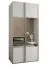 Kleiderschrank / Schiebetürenschrank | 245,5 x 120 x 64 cm | Soft-Close | Farbe: Weiß | Spiegel | 2 Schiebetüren | 2 Kleiderstangen | 6 Fächer