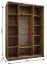 Kleiderschrank / Schiebetürenschrank | Spiegel | 11 Fächer | 245,5 x 170 x 64 cm | Soft-Close | 2 Schiebetüren | 2 Kleiderstangen | Farbe: Weiß