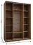 Kleiderschrank / Schiebetürenschrank | Farbe: Weiß | 245,5 x 170 x 64 cm | 11 Fächer | 2 Kleiderstangen | 2 Schiebetüren | Spiegel | Soft-Close