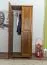 Kleiderschrank Kiefer Vollholz massiv Eichefarben 008 - Abmessung 190 x 80 x 60 cm (H x B x T)