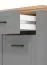 Garderobe - Set D Banat, 5-teilig, ABS-Kantenschutz, ein Garderobenschrank mit Spiegel, eine Kommode, ein Spiegel, ein Schuhschrank, eine Garderobe mit vier Haken