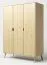142 cm breiter Kleiderschrank mit 3 Türen | Farbe: Natur Abbildung