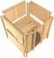 Massivholzsauna Arianna 01, 40 mm Wandstärke - 236 x 184 x 209 cm (B x T x H)
