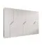 Drehtürenschrank | Farbe: Weiß | 6 Türen | 3 Kleiderstangen | ABS-Kanten | Griffe: Kaschmir | Maße: 300 x 52 x 202 cm | Soft-Close-Funktion | 3 Fächer