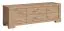 Kommode - Lowboard "Temerin" 19, Farbe: Eiche Rustikal - Abmessungen: 50 x 150 x 42 cm (H x B x T)