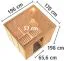 Sauna Martina 05, 68 mm Wandstärke - 196 x 170 x 198 cm (B x T x H)