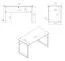 Schreibtisch | Farbe: Eiche Lindberg | große Arbeitsfläche | 138 x 68 x 77 cm | für Büro und Homeoffice | modernes Design | ABS-Kanten | Beine: Schwarz