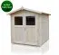Gartenhaus 2,4 x 2,4 Meter (inkl. Dach) | Naturbelassen | Satteldach Abbildung