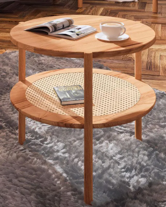 Couchtisch Wellsford 51 Kernbuche massiv geölt - Abmessungen: 70 x 70 x 50 cm (B x T x H)