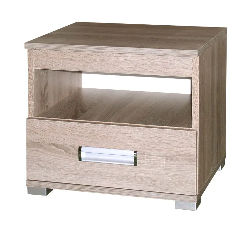 Nachtkommode Kikori 10, Farbe: Sonoma Eiche - Abmessungen: 45 x 50 x 40 cm (H x B x T)