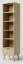 Regal Kiefer massiv natur Aurornis 19 - Abmessungen: 200 x 50 x 40 cm (H x B x T)