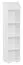 Babyzimmer - Regal Maipu 03, Farbe: Weiß - 173 x 40 x 30 cm (H x B x T)
