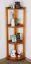 Regal / Eckregal Kiefer massiv Vollholz Eichefarben Junco 61 - Abmessungen: 125 x 40 x 30 cm (H x B x T)