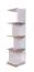 Jugendzimmer - Regal Dennis 15, Farbe: Esche / Weiß - Abmessungen: 155 x 35 x 38 cm (H x B x T)
