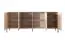 Lange Kommode mit genügend Stauraum Zaghouan 08, Farbe: Beige - Abmessungen: 81,5 x 202,9 x 39,5 cm (H x B x T)