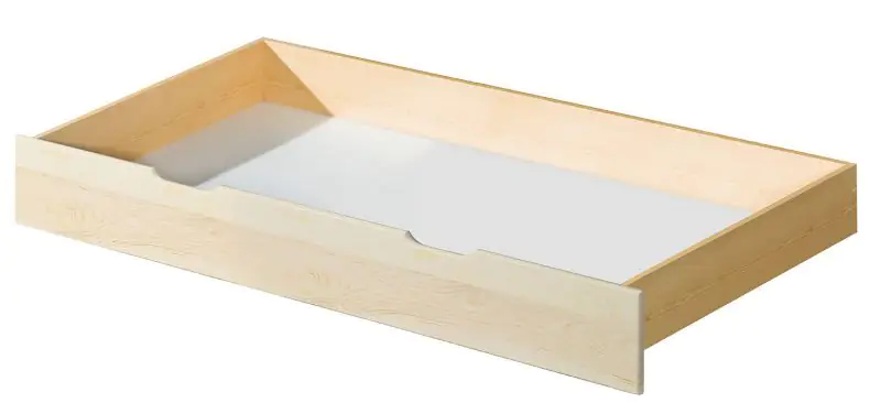 Schublade für Jugendbett Milo 39, Farbe: Natur, massiv - 20 x 75 x 150 cm (H x B x L)