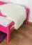 Einzelbett "Easy Premium Line" K1/2n, Buche Vollholz massiv rosa lackiert - Liegefläche: 90 x 200 cm