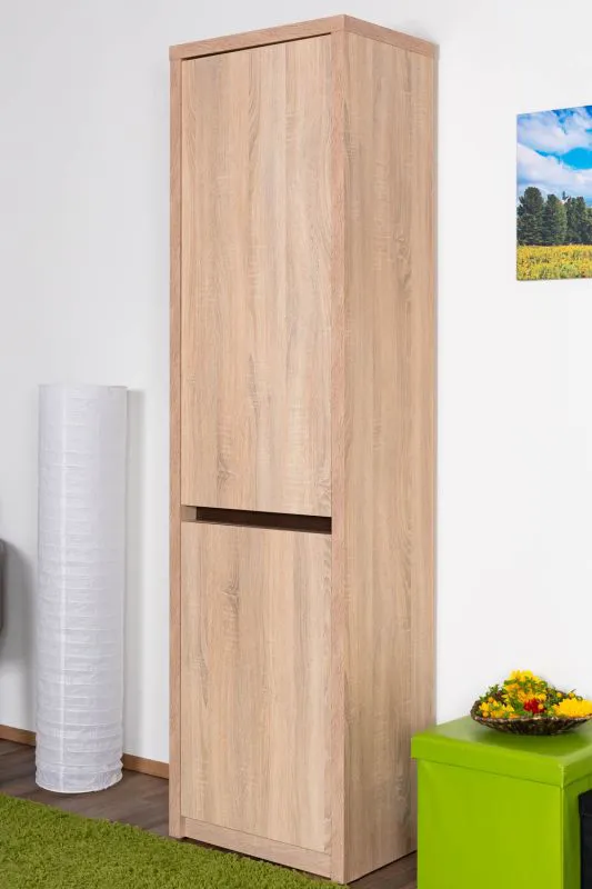 Schrank Popondetta 19, Farbe: Sonoma Eiche - Abmessungen: 200 x 55 x 38 cm (H x B x T)