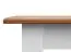 Esstisch ausziehbar Gyronde 22, Kiefer massiv Vollholz, Farbe: Weiß / Eiche - Abmessungen: 150-197 x 93 cm (B x T)