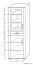 Vitrine Aitape 33, Farbe: Sonoma Eiche dunkel / Sonoma Eiche hell - Abmessungen: 188 x 60 x 40 cm (H x B x T)