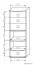 Regal Rabaul 13, Farbe: Sonoma Eiche - Abmessungen: 138 x 49 x 40 cm (H x B x T)