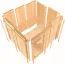 Sauna Francesca 03, 68 mm Wandstärke - 196 x 170 x 198 cm (B x T x H)