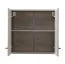 Hängeschrank Mionica 02, zwei Fächer, Farbe: Eiche Grau / Sandfarben, ABS-Kanten, Griffe: Silber, Maße: 57 x 60 x 30 cm, zwei Türen, für Küchen