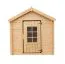 Spielhaus Happy Park Blau - 1,05 x 1,05 Meter aus 13 mm Blockbohlen