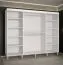Kleiderschrank mit stylischen Design Jotunheimen 143, Farbe: Weiß - Abmessungen: 208 x 250,5 x 62 cm (H x B x T)