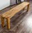Bank Wooden Nature 133 Eiche massiv - 180 x 33 cm (L x B)